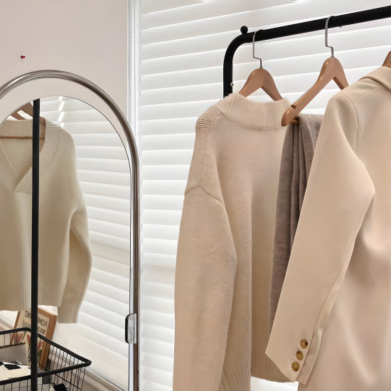 Metal Clothing Rack with Storage Basket